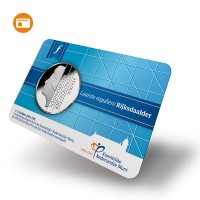 Nederland 2,50 gulden 2001 Laatste Rijksdaalder in coincard